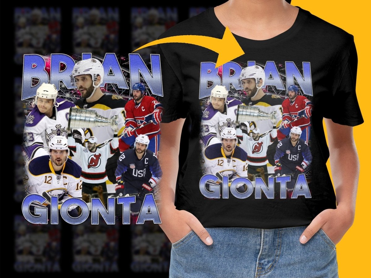 Brian Gionta NHL Ice Hockey Star Graphic PNG File - Teepew