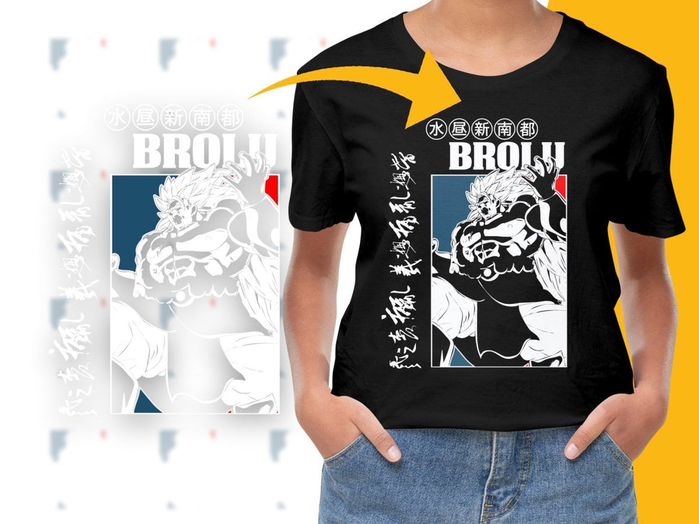 Broly Character Design Graphic Novelty PNG File - Teepew