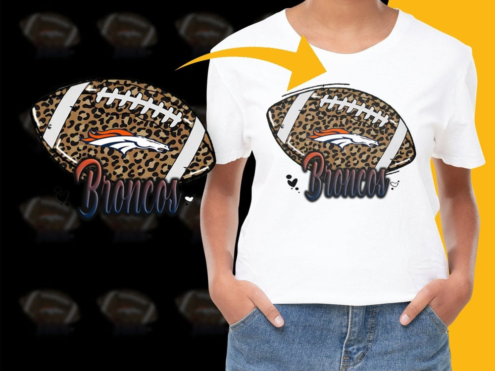 Broncos Leopard Print Football Design PNG File - Teepew
