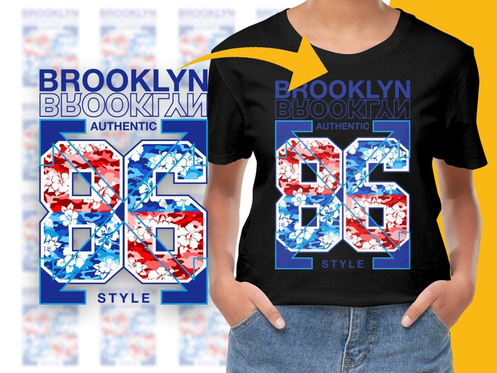 Brooklyn Authentic Style Floral Camo PNG File - Teepew