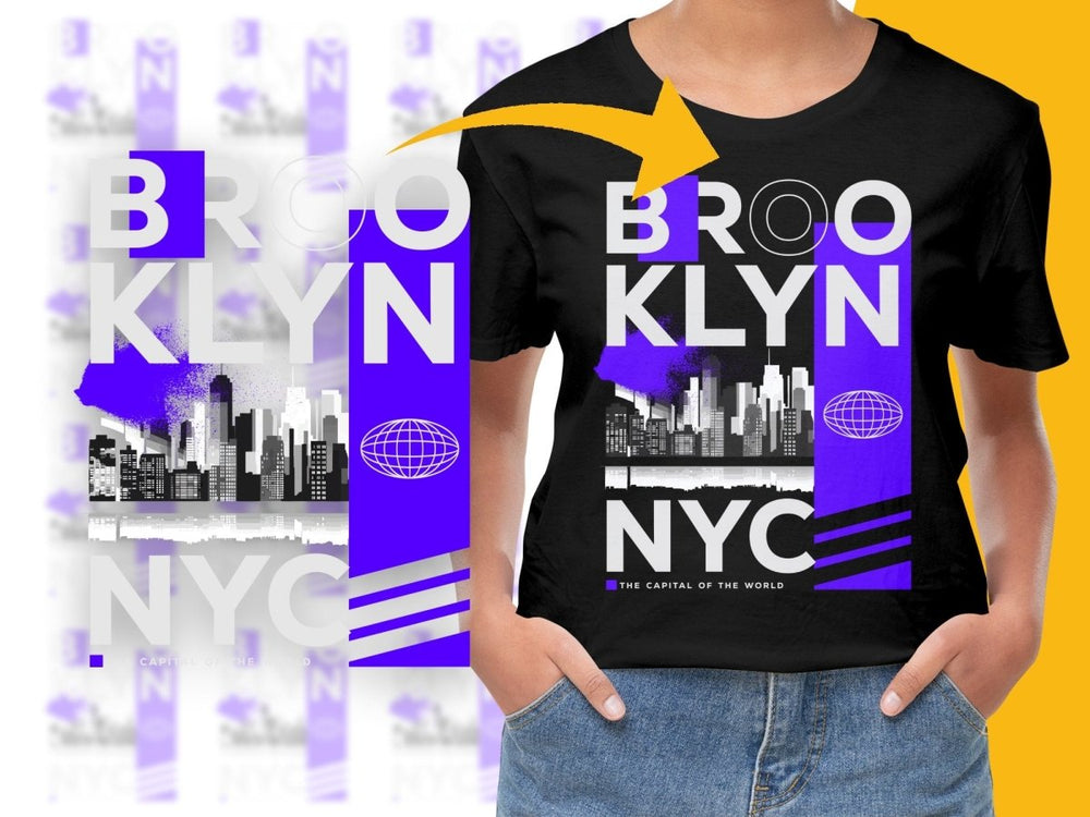 Brooklyn NYC The Capital Of The World Graphic PNG File - Teepew