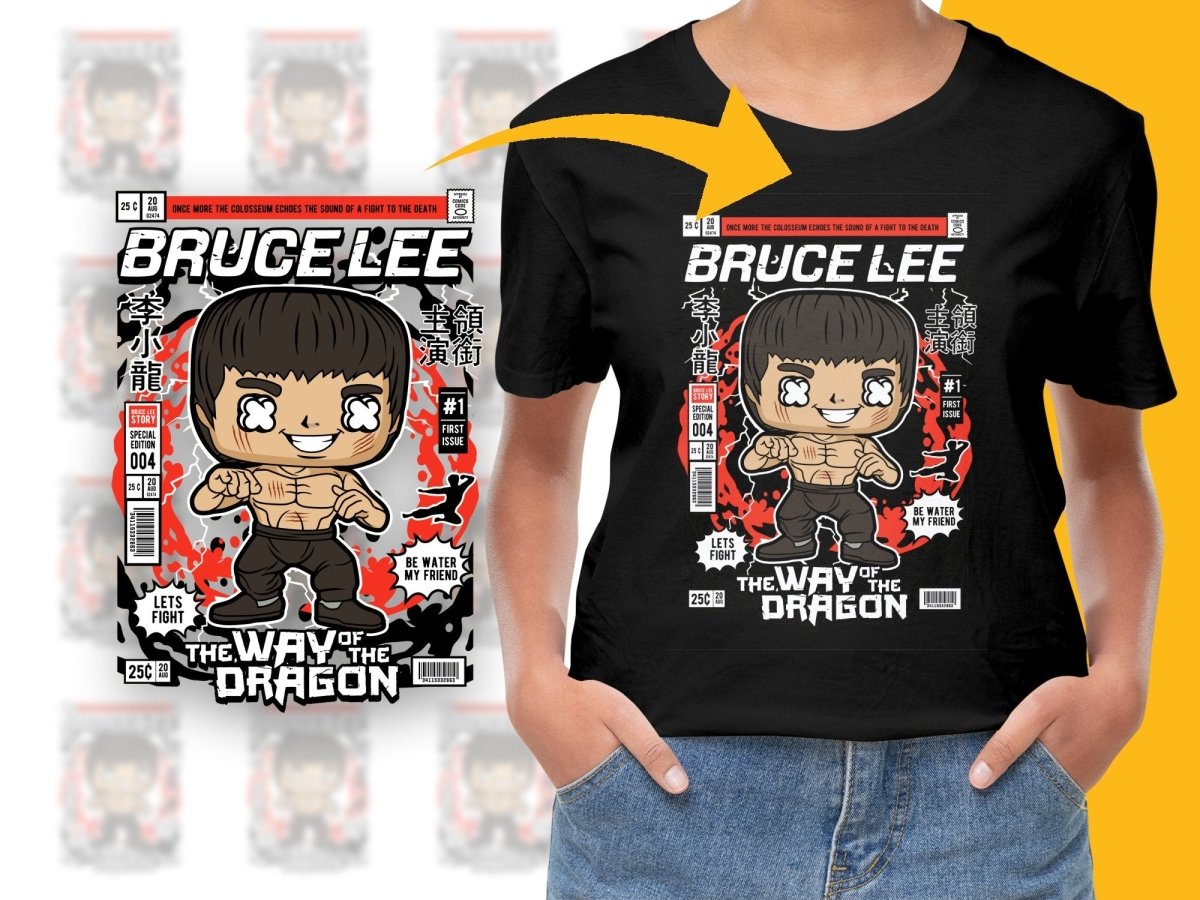 Bruce Lee Popculture PNG File - Teepew