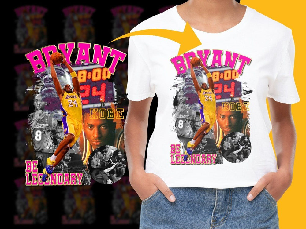 Bryant Kobe Be Legendary Basketball Retro PNG File - Teepew