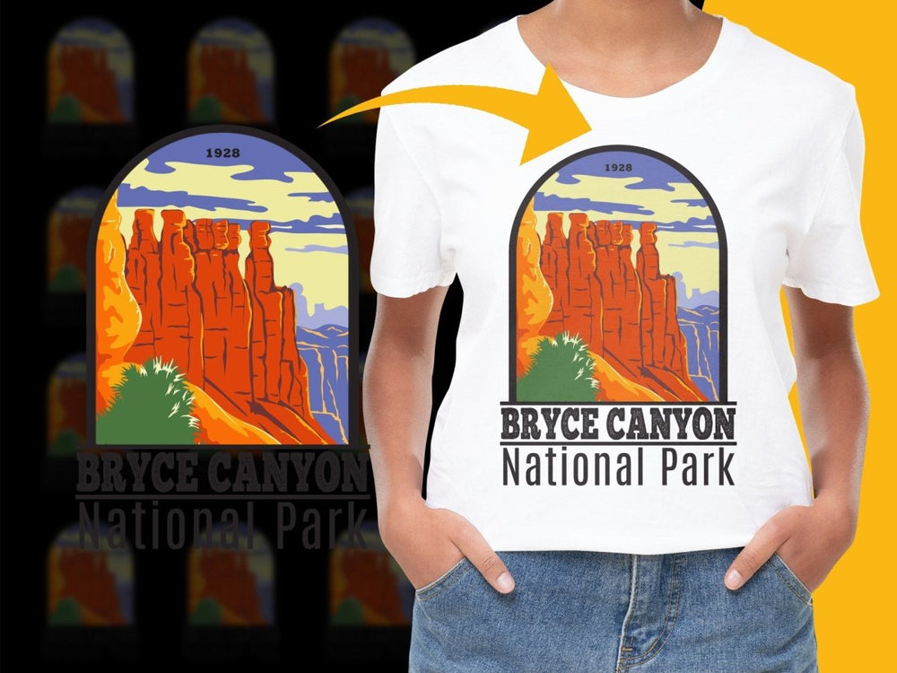 Bryce Canyon National Park Scenic Art Png Digital Download - Teepew