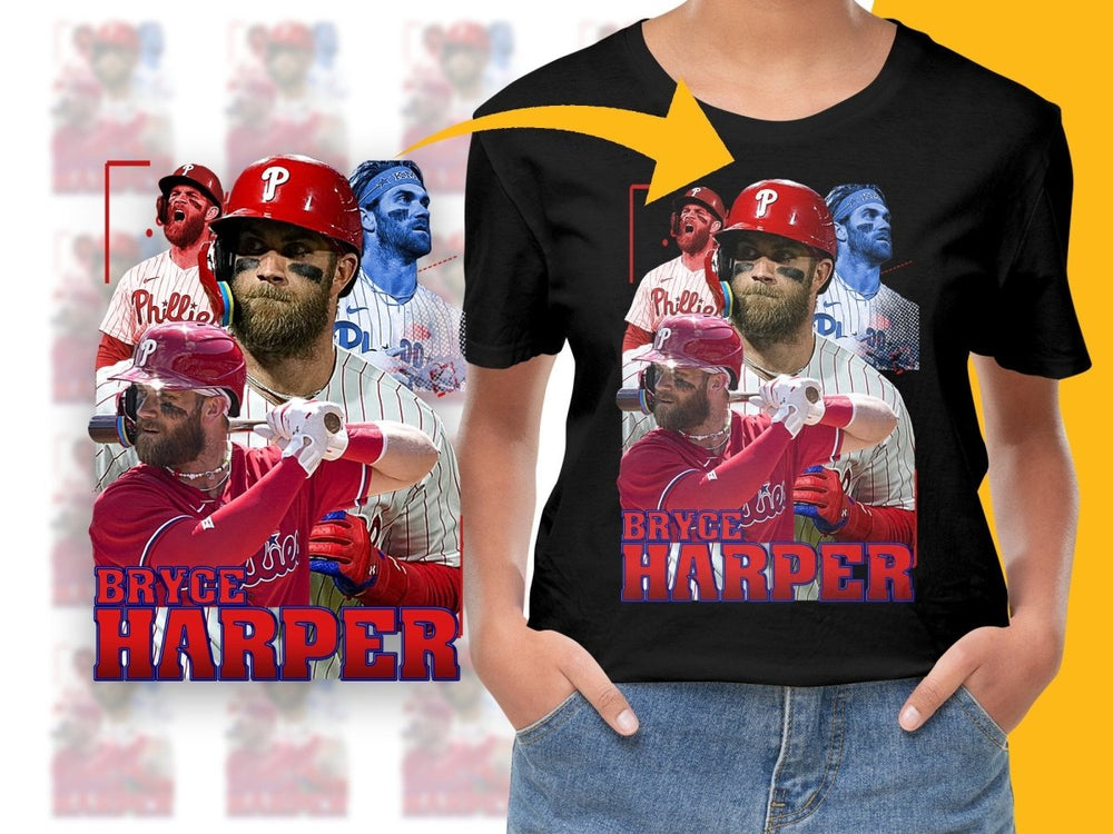 Bryce Harper Philadelphia Phillies MLB Baseball PNG File - Teepew