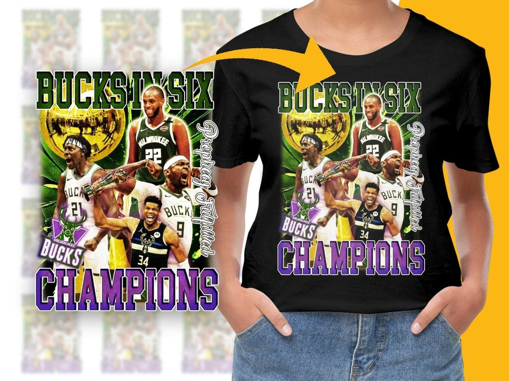Bucks In Six Champions Prophecy Fulfilled PNG File - Teepew
