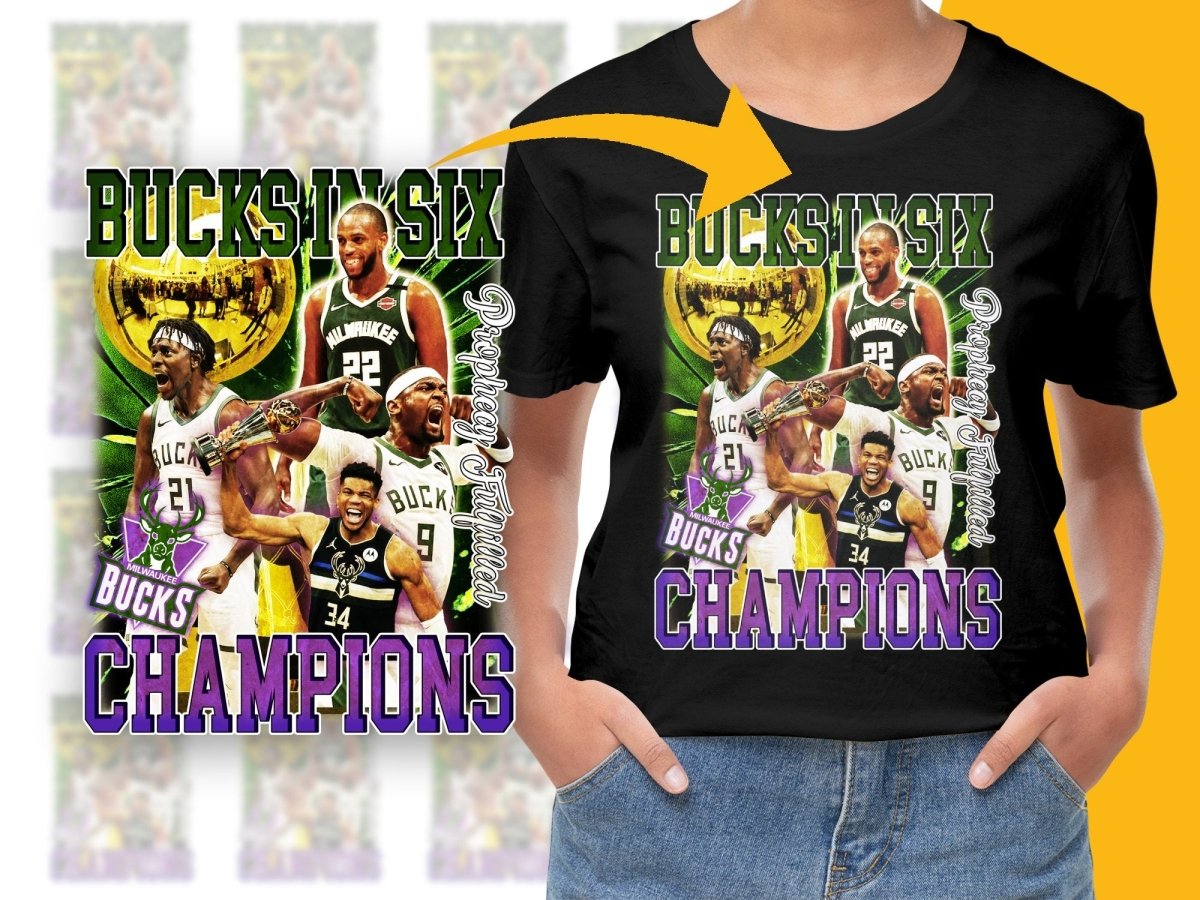 Bucks In Six Champions Prophecy Fulfilled PNG File - Teepew