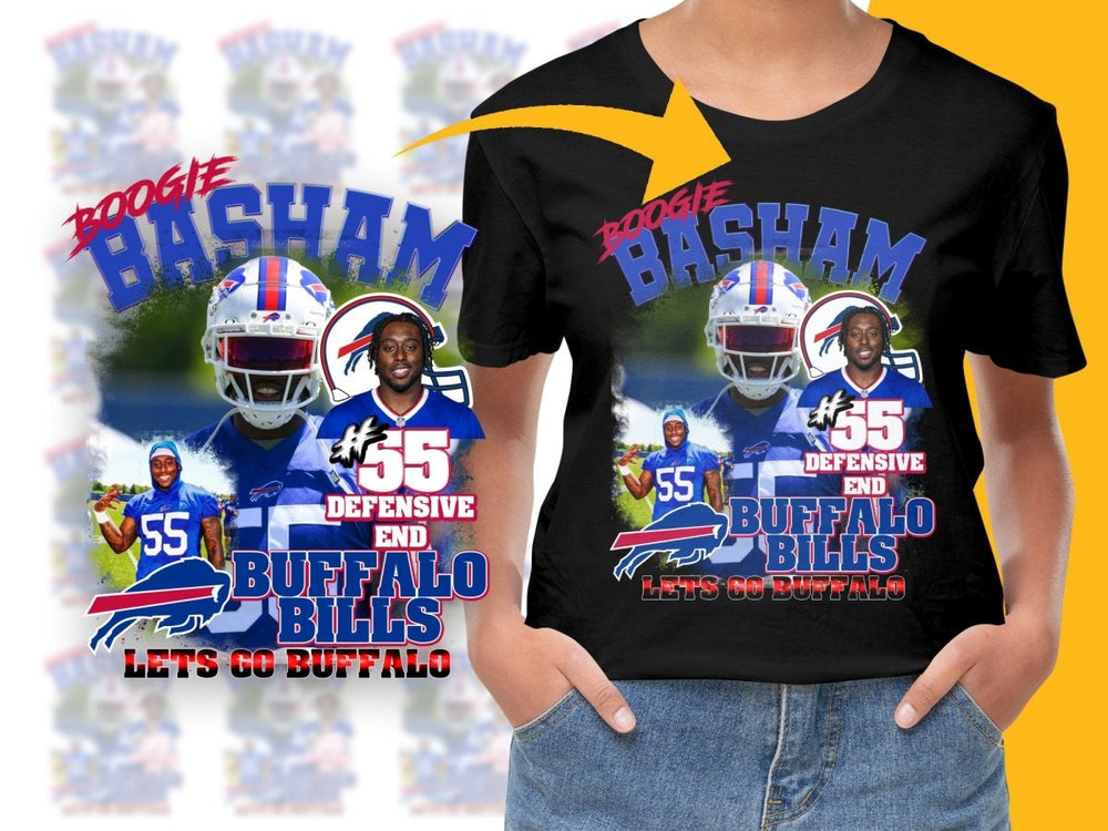 Buffalo Bills Boogie Basham Defensive End #55 PNG File - Teepew