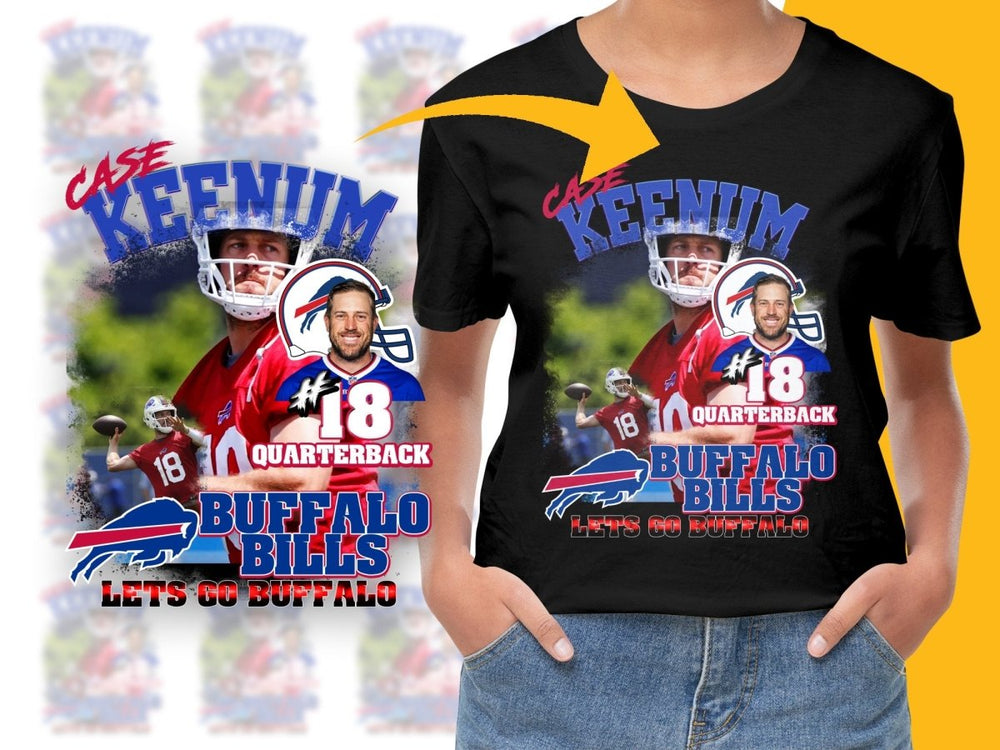 Buffalo Bills Case Keenum Football Fan PNG File - Teepew