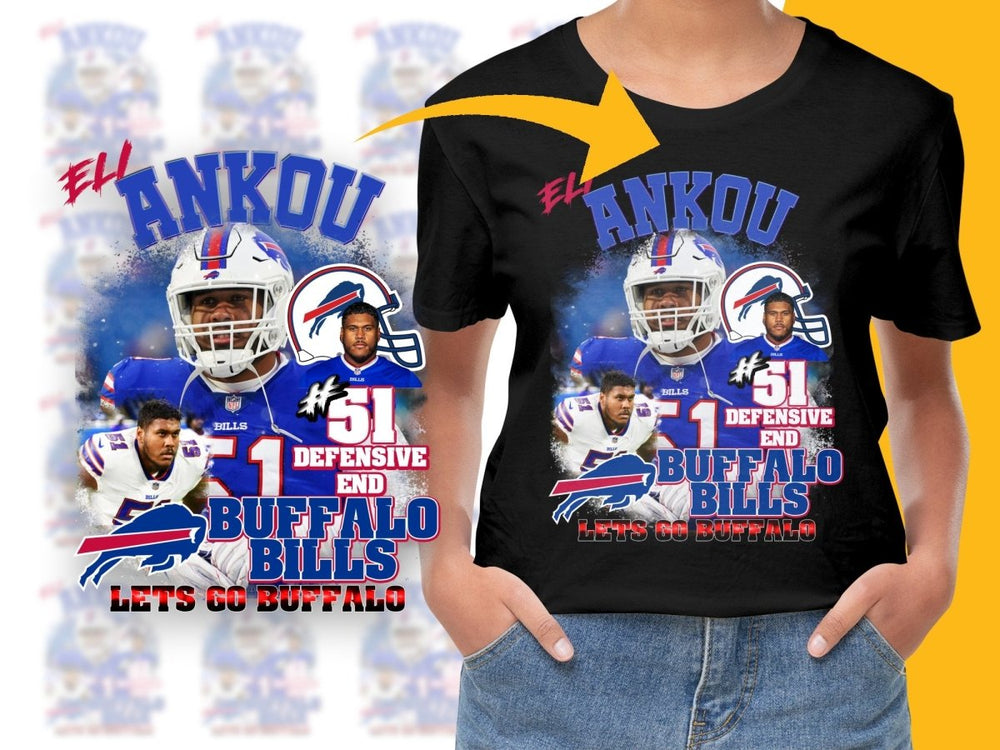 Buffalo Bills Eli Ankou Defensive End PNG File - Teepew