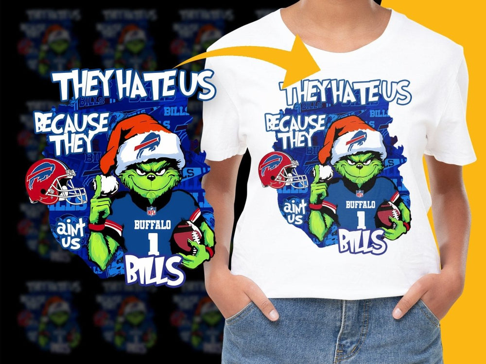 Buffalo Bills Grinch Christmas Themed Graphic PNG File - Teepew