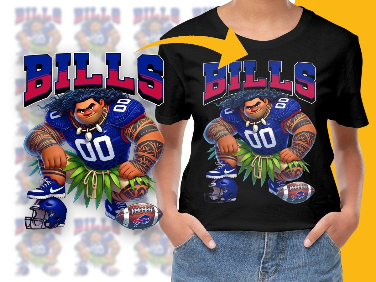 Buffalo Bills Maui Moana Graphic Novelty PNG File - Teepew