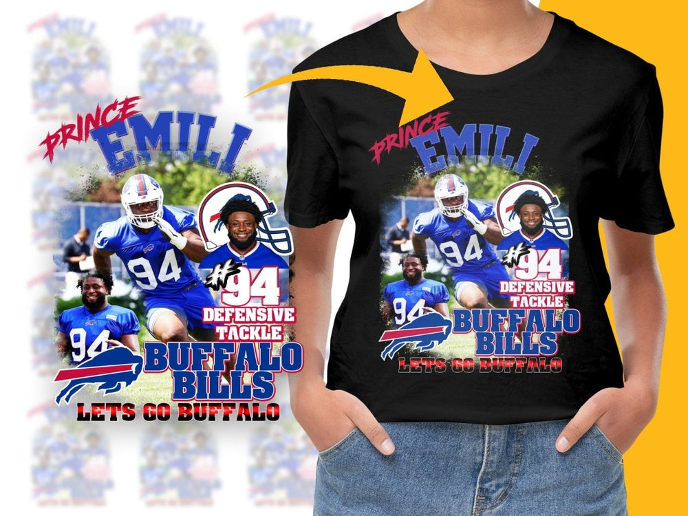 Buffalo Bills Prince Emili Defensive Tackle PNG File - Teepew