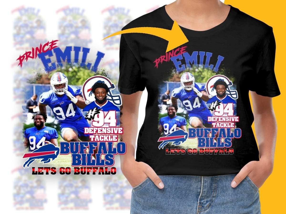 Buffalo Bills Prince Emili Defensive Tackle PNG File - Teepew