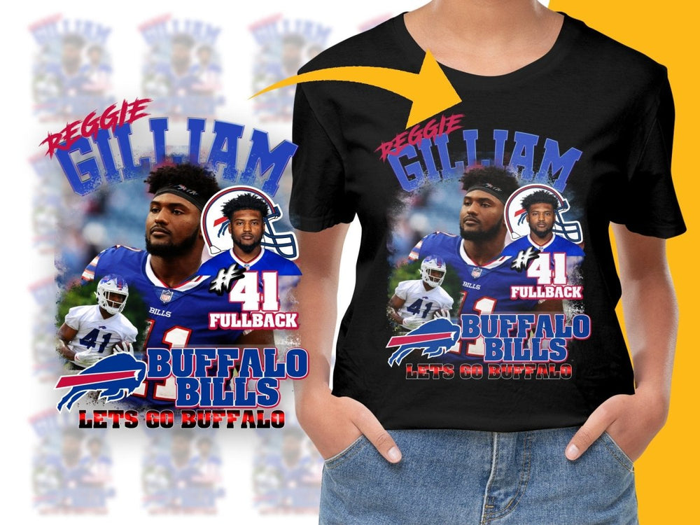 Buffalo Bills Reggie Gilliam Fullback PNG File - Teepew