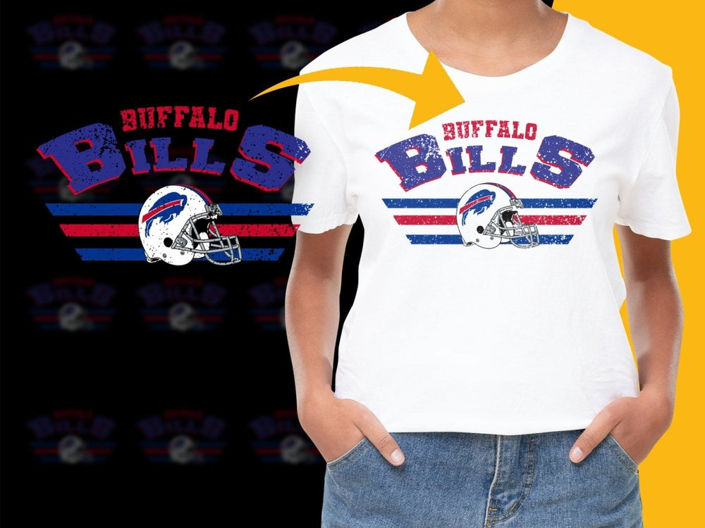 Buffalo Bills Retro Helmet Design PNG File - Teepew
