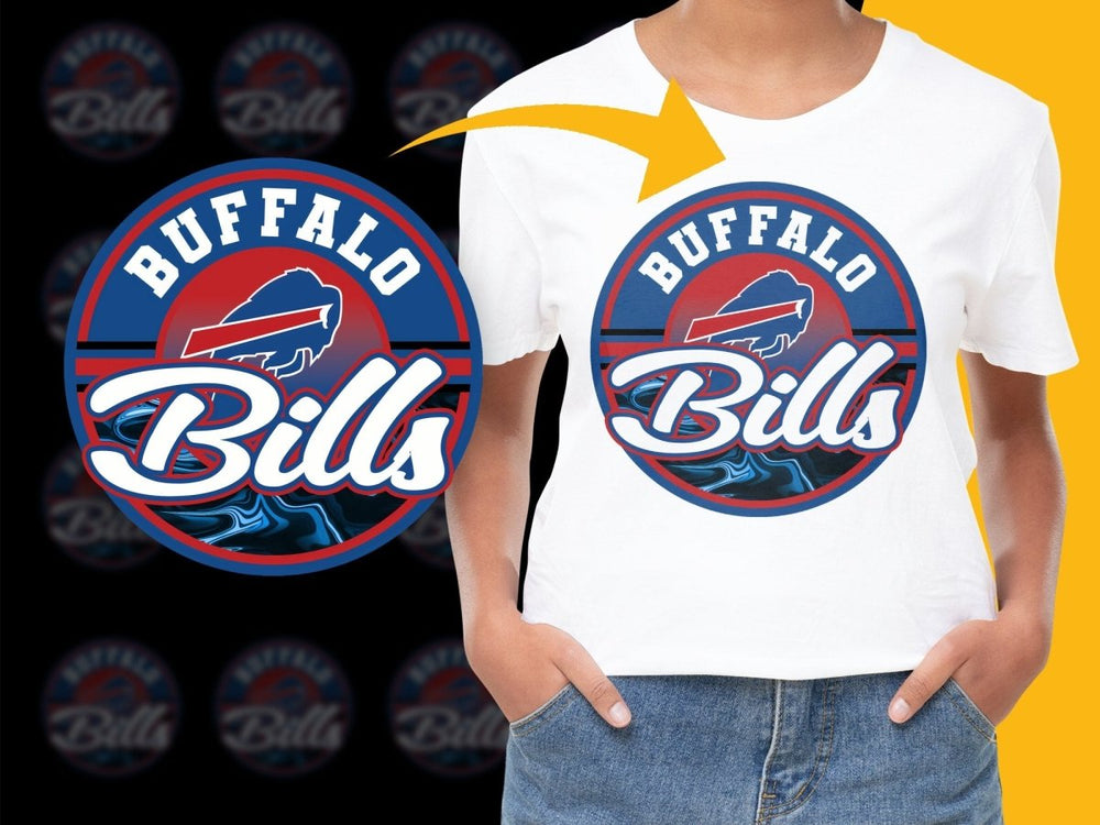 Buffalo Bills Retro Style Graphic PNG File - Teepew