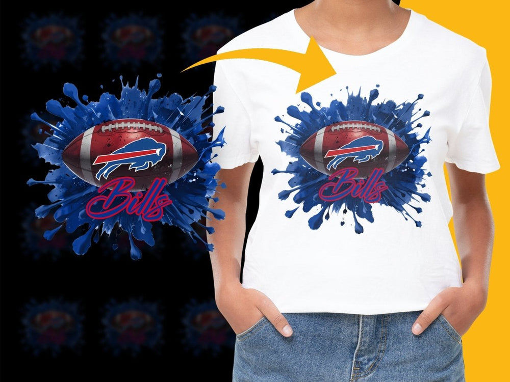 Buffalo Bills Splatter Art Graphic PNG File - Teepew