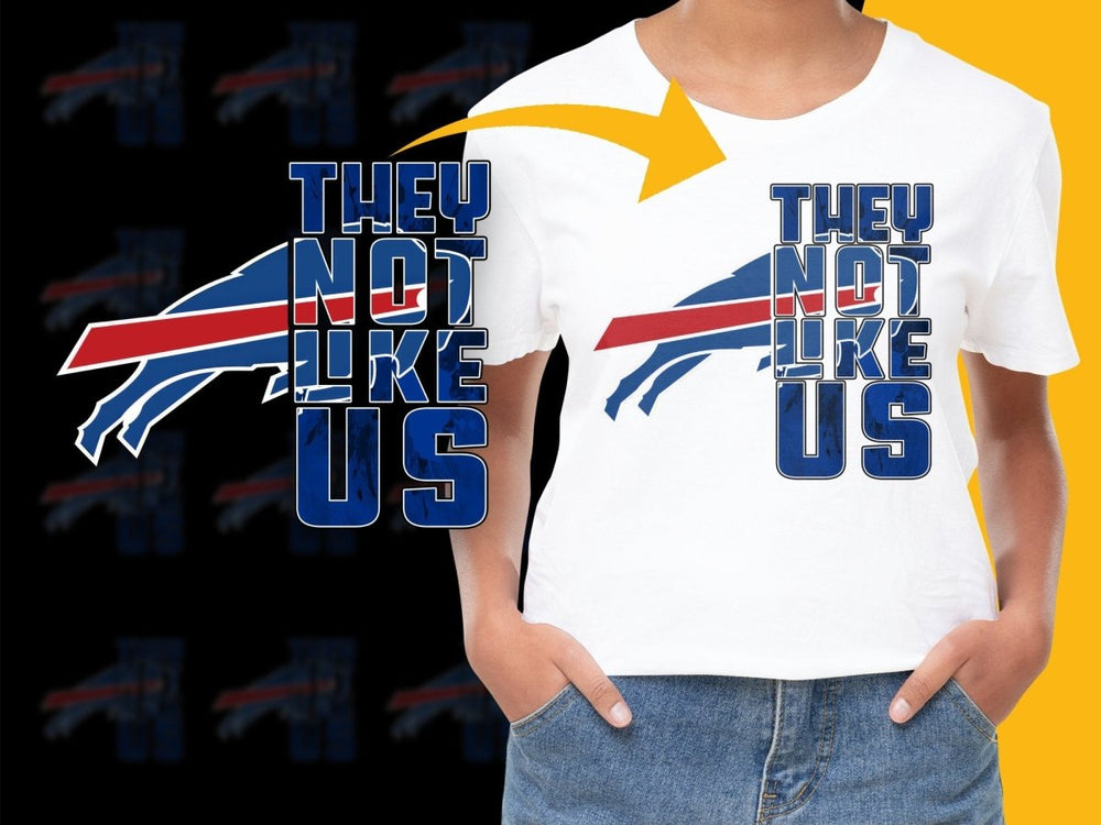 Buffalo Bills They Not Like Us Graphic Print PNG File - Teepew
