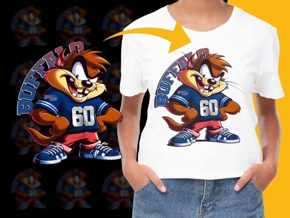Buffalo Character Cartoon Sports Graphic PNG File - Teepew