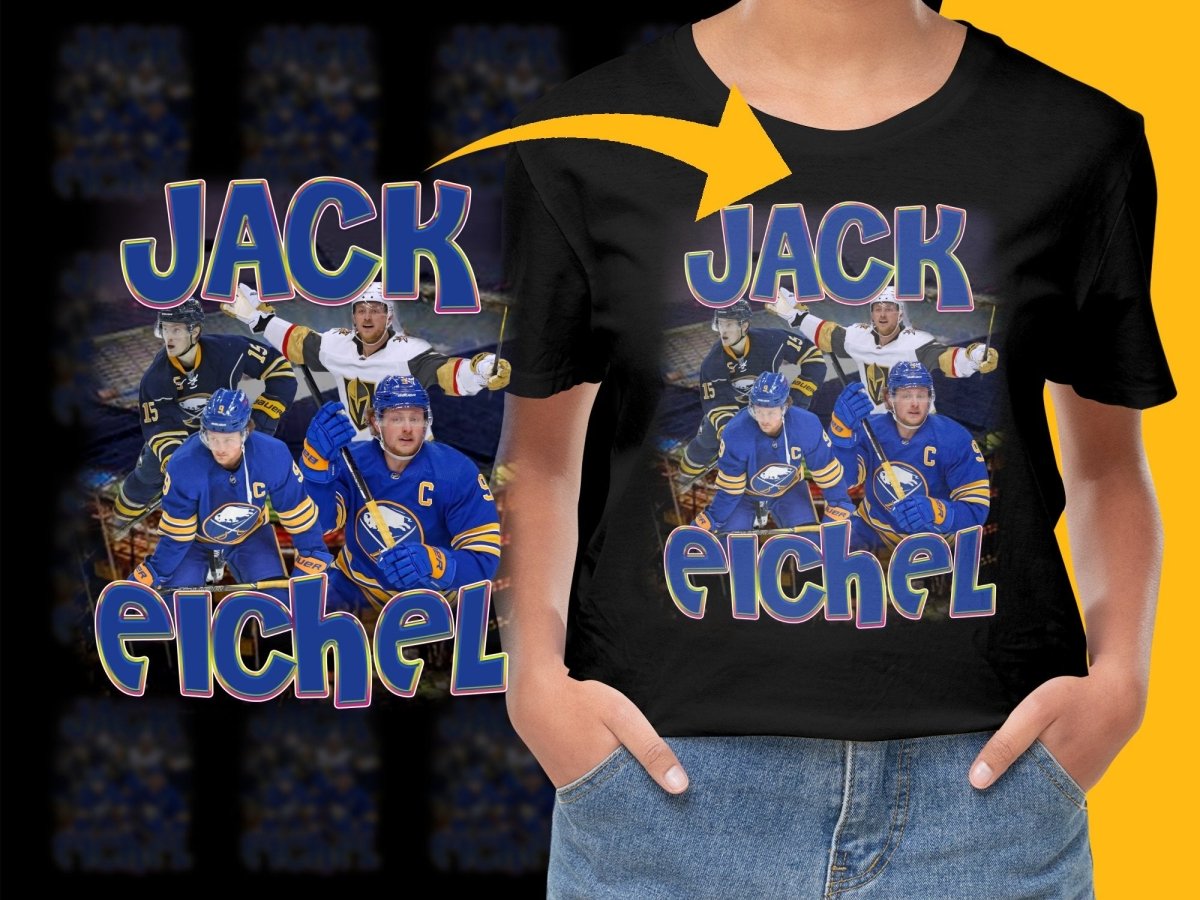 Buffalo Sabres and Vegas Golden Knights Jack Eichel PNG File - Teepew