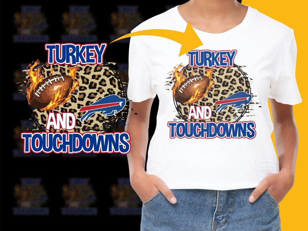 Buffalo Turkey Touchdowns Thanksgiving PNG File - Teepew