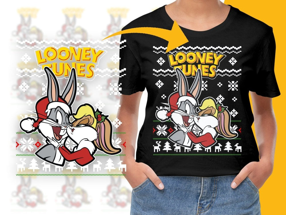 Bugs Bunny and Lola Bunny Christmas PNG File - Teepew