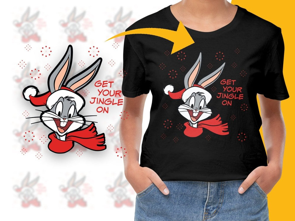 Bugs Bunny Get Your Jingle On Christmas PNG File - Teepew