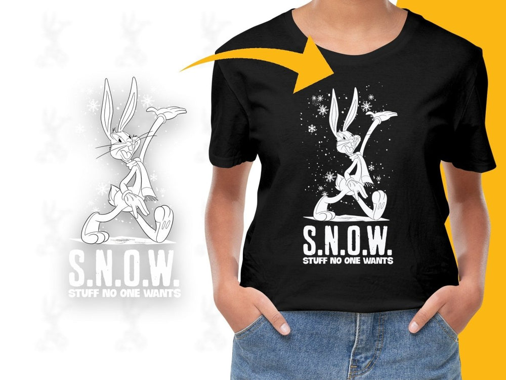 Bugs Bunny S.N.O.W. Stuff No One Wants Christmas PNG File - Teepew