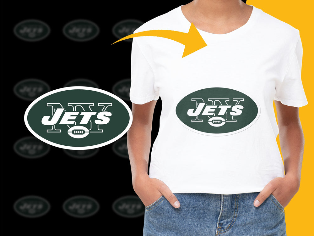 White T-Shirt Featuring Green Football Team Logo, Casual Sports Apparel