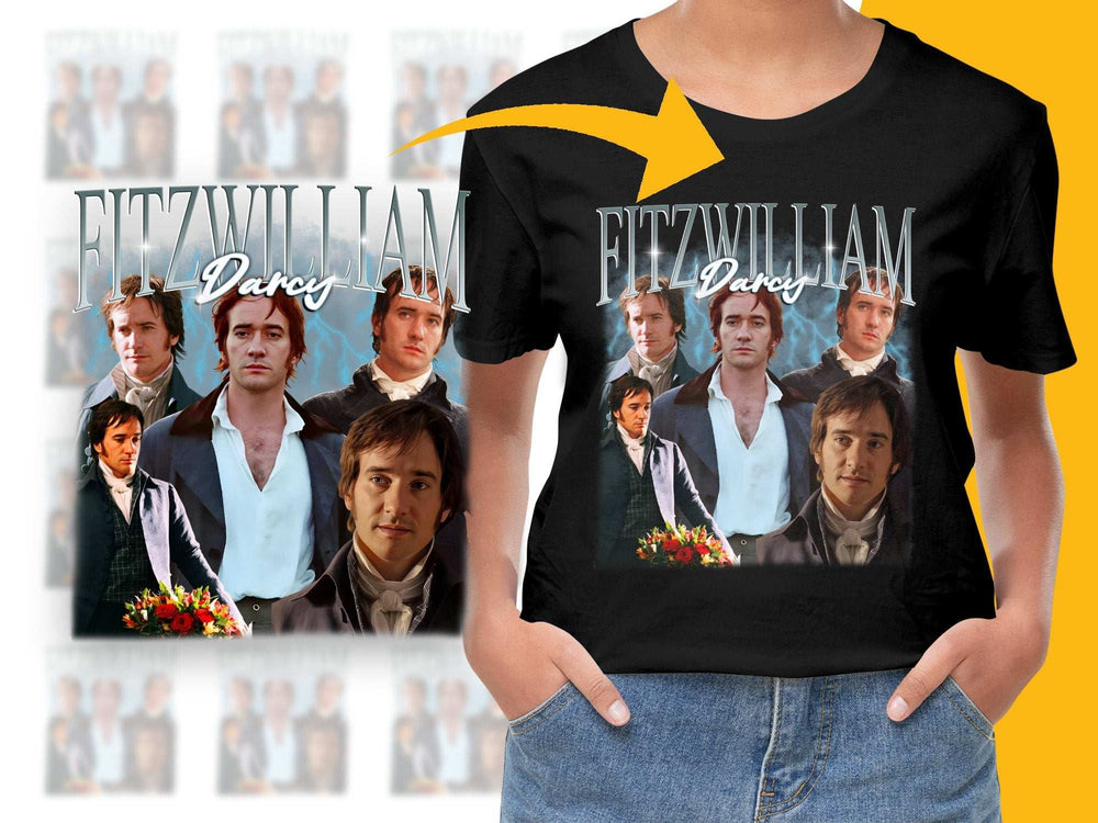 Fitzwilliam Darcy Pride and Prejudice T-Shirt, Jane Austen Fan Gift, Vintage Literary Clothing, Book Lover Tee, Classic Novel Apparel