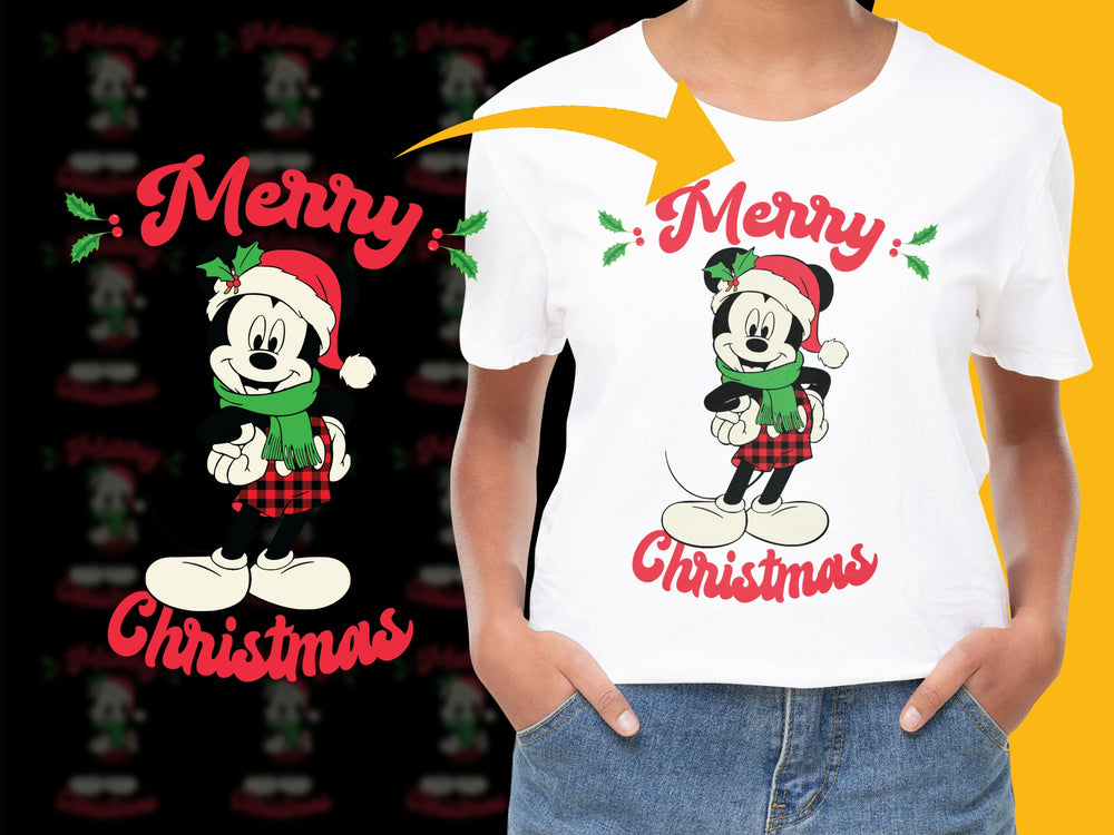 Cartoon Duck Christmas T-Shirt, Cute Holiday Graphic Tee, Festive Kids and Adult Apparel, Unisex Xmas Gift Idea