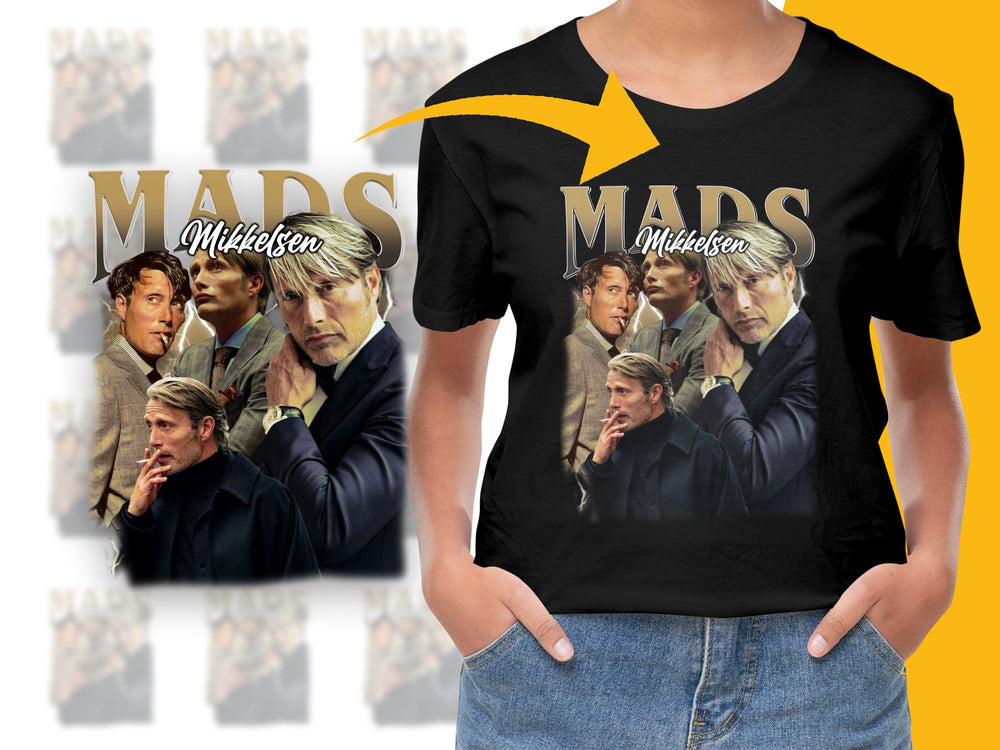 Mads Mikkelsen Mars Movie Graphic T-Shirt, Unisex Film Tee, Fan Art Apparel, Gift for Movie Lovers