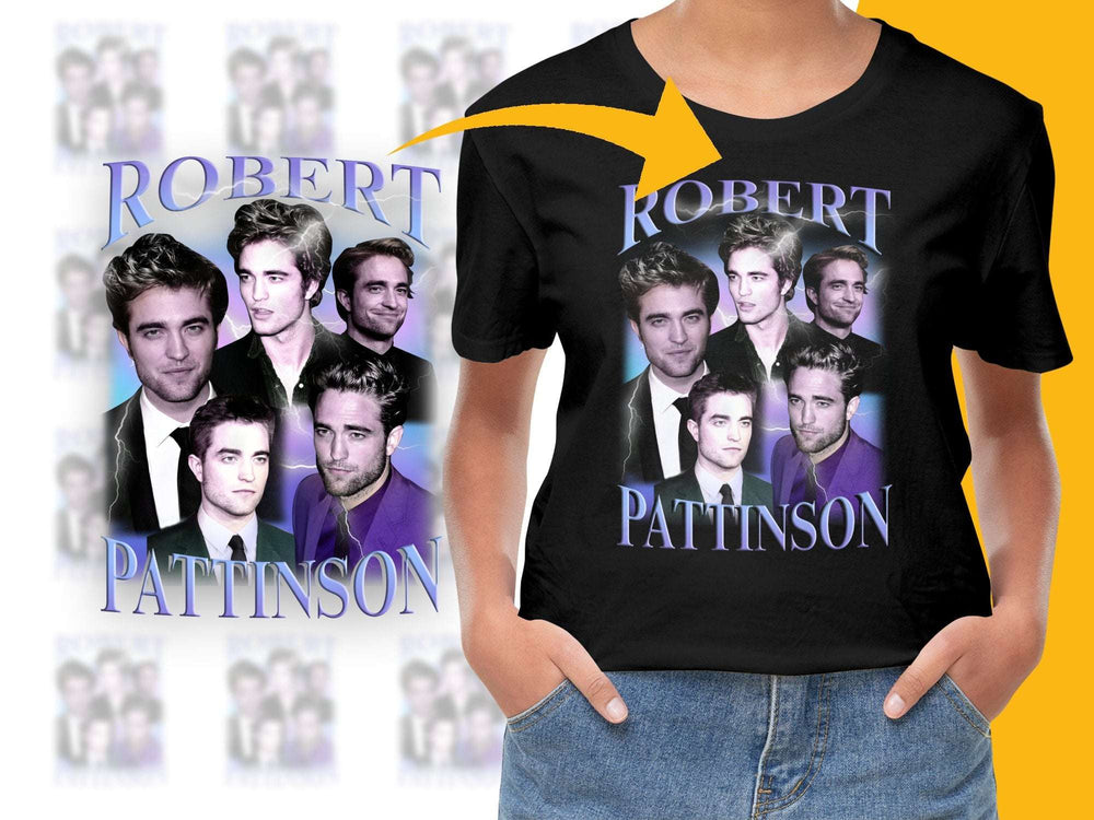 Robert Pattinson Graphic T-Shirt, Celebrity Photo Collage, Fan Gift Tee, Unisex Fashion Top