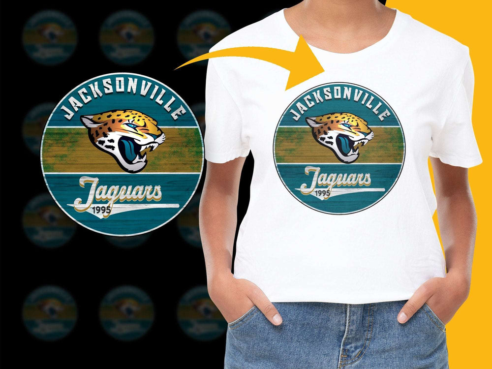 Jacksonville Jaguars T-Shirt Vintage 1995 Logo, NFL Team Graphic Tee, Unisex Sports Apparel