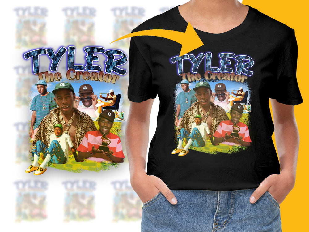 Tyler The Creator Fan T-Shirt, Vintage Rap Tee, Hip Hop Merch, Graphic Artist Tribute, Unisex Fashion Top