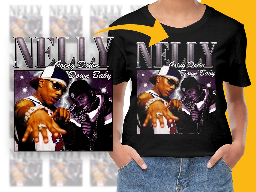 Vintage Nelly Graphic T-Shirt, Hip-Hop Music Tee, 2000s Rap Fashion, Collectible Band Shirt, Gift for Music Lovers
