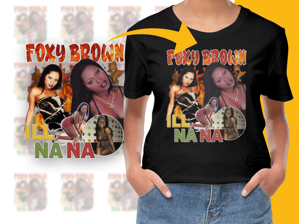 Foxy Brown Ill Na Na Album Cover T-Shirt, Vintage 90s Hip Hop Tee, Retro Music Fan Apparel, Gift for Music Lovers