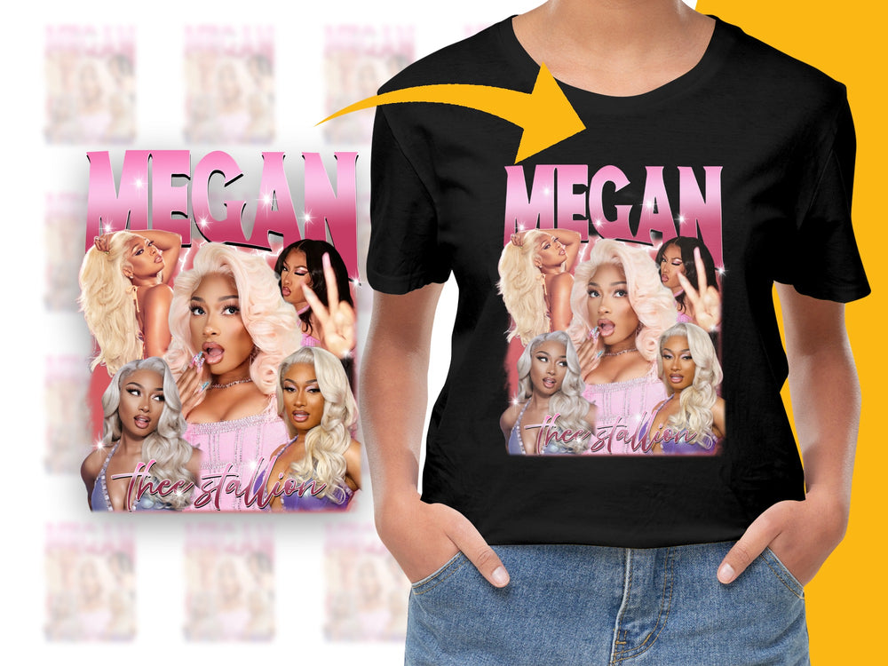 Megan Thee Stallion Inspired Graphic T-Shirt, Hip Hop Merch, Fan Art Tee, Women's Fashion Top