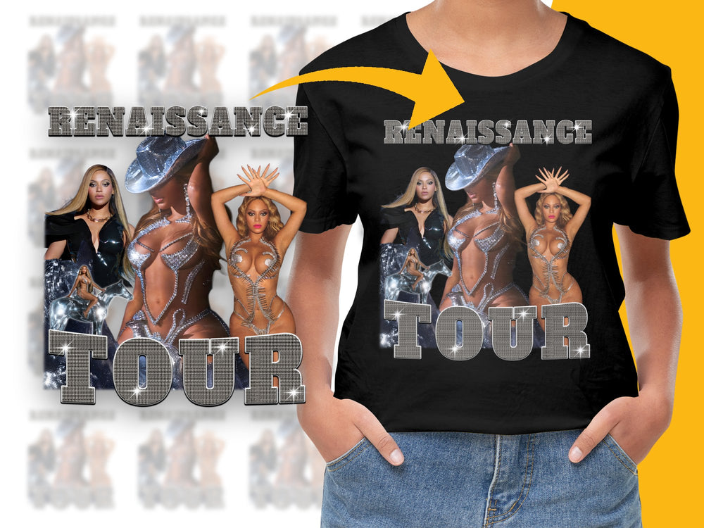 Renaissance Tour T-Shirt, Beyonce Concert Tee, Pop Icon Graphic Shirt, Music Fan Apparel, Unisex Clothing