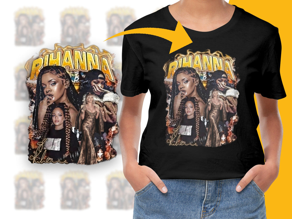 Rihanna Graphic T-Shirt, Vintage Style Pop Icon Tee, Music Fan Apparel Gift