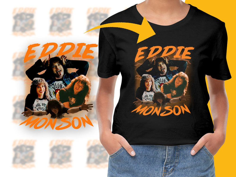Eddie Monson Fan Club T-Shirt, Retro Style Graphic Tee, Stranger Things Inspired Shirt