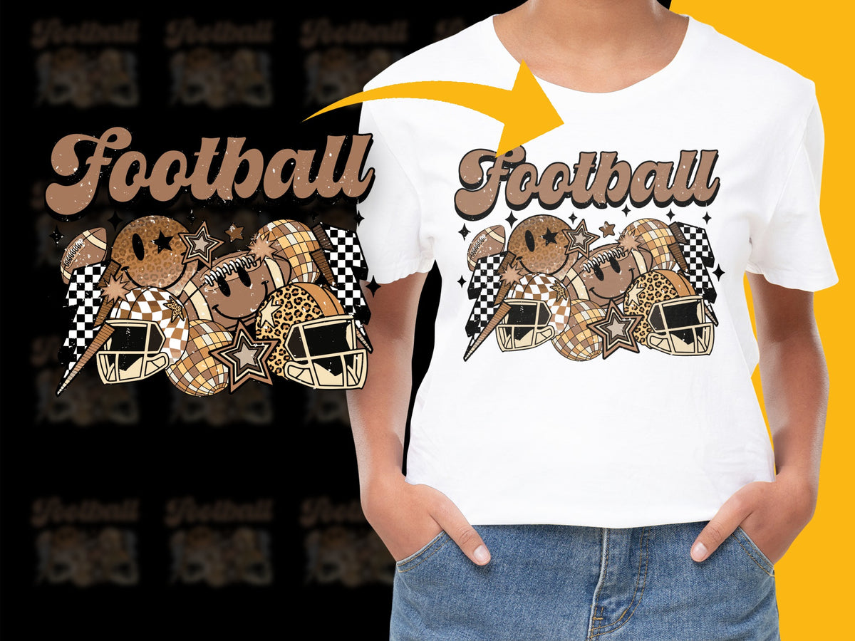 Kids Football T-Shirt, Sports Graphic Tee, Boys Girls Casual Wear, Youth Athletic Shirt, Trendy School Outfit