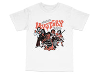 Load image into Gallery viewer, Vintage Murder Mystery Squad T-Shirt, Retro Horror Characters Graphic Tee, Unisex Cotton Shirt