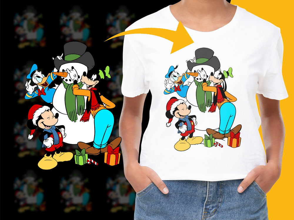Cartoon Character T-Shirt, Vintage Animation, Kids and Adults Fashion, Unisex Casual Graphic Tee, Colorful Design, Fun Apparel