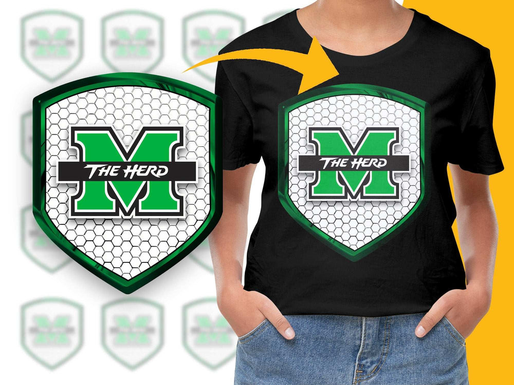 Superhero Logo T-Shirt, Custom 'The Hero' Emblem, Personalized Graphic Tee, Green and Black Shirt