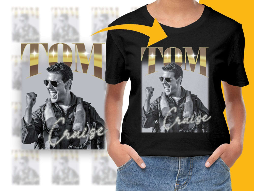 Vintage Tom Cruise Graphic T-Shirt, Classic Movie Star Print Tee, Retro Actor Fashion, Unisex Film Fan Apparel