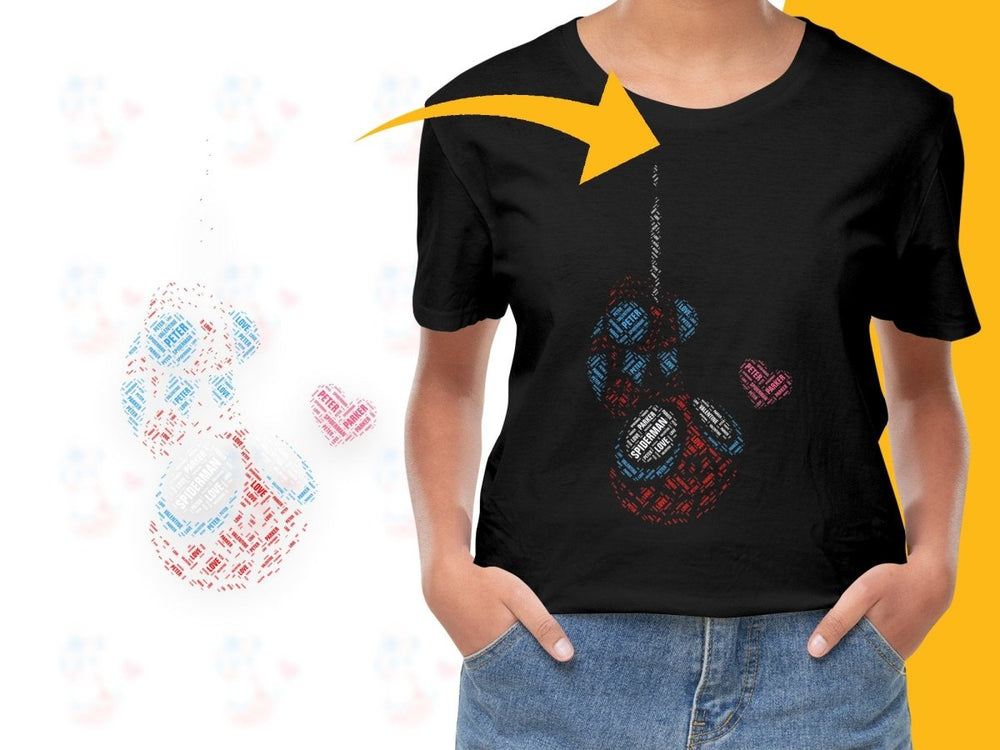 Caligrama Adorable Typography Teddy Bear Art PNG File - Teepew