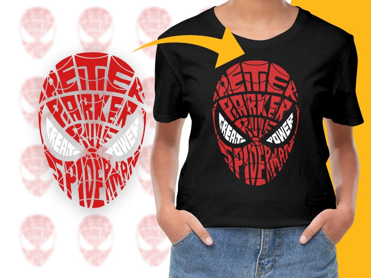 Caligrama Artistic Spider Web Peter Parker Spiderman PNG File - Teepew