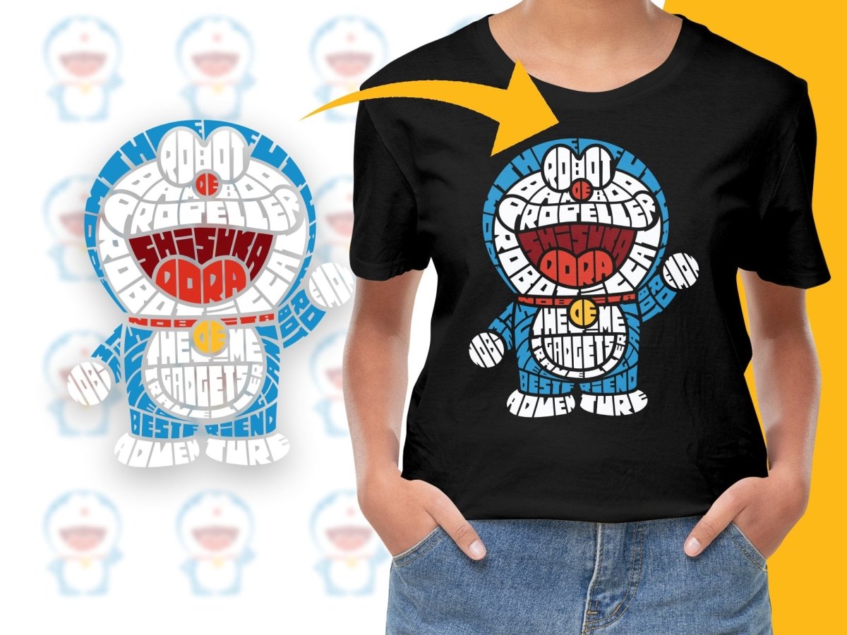 Caligrama Creative Typography Robot Adventure PNG File - Teepew